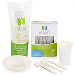 Compostable Cutlery, Plates, Bowls & Cups