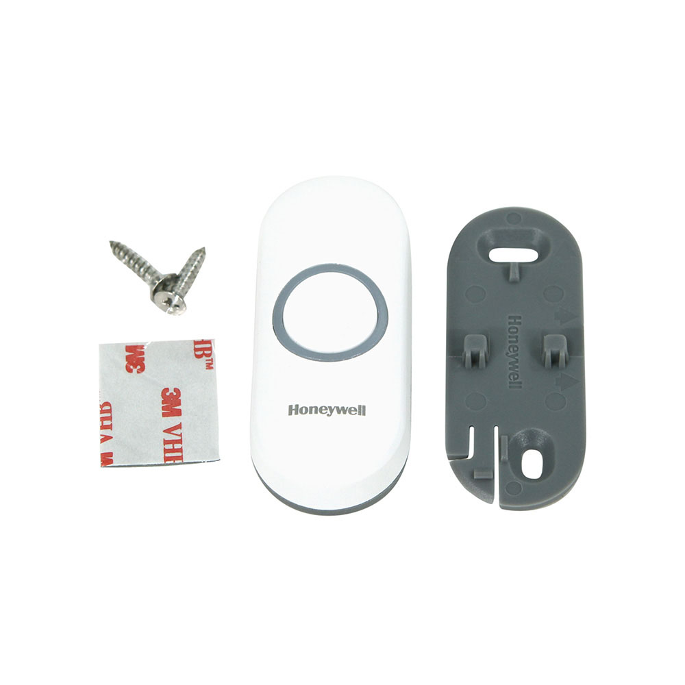 Honeywell Series 3, 5, 9 Door Bell Push Button in White, RPWL400W2000/A