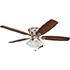 Honeywell Glen Alden Indoor Ceiling Fan with 4 Lights, Brushed Nickel, 52-Inch - 50182