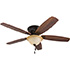 Honeywell Glen Alden Low Profile Ceiling Fan with Bowl Light - 52 Inch, Bronze