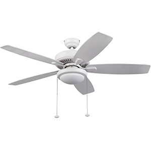 Honeywell Blufton Indoor & Outdoor Ceiling Fan, White, 52 Inch - 10282