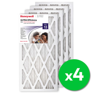 Honeywell 12x24x1 Ultra Efficiency Allergen MERV 13 Air Filter (4 Pack)