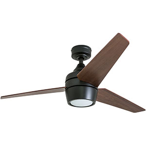 Honeywell Eamon 52-Inch Modern Espresso Bronze Remote Control Ceiling Fan with Integrated LED Light, 3 Blade - 50603-03