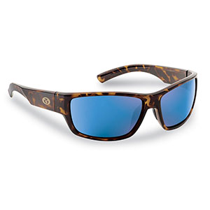 Flying Fisherman 7701TSB Matecumbe Polarized Sunglasses, Tortoise / Blue Mirror Lenses