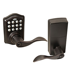 Honeywell Electronic Entry Lever Door Lock with Keypad in Oil Rubbed Bronze, 8734401