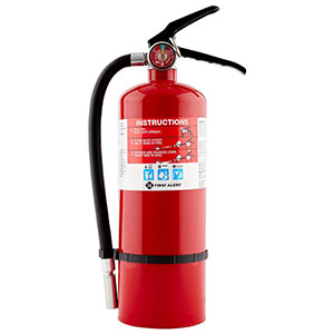 First Alert PRO5 Rechargeable Heavy Duty Plus Fire Extinguisher 3-A:40-B:C