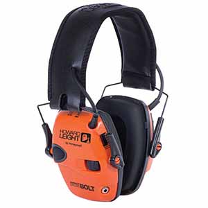 Howard Leight by Honeywell Impact Sport Bolt Sound Amplification Electronic Earmuff, Orange - R-02231