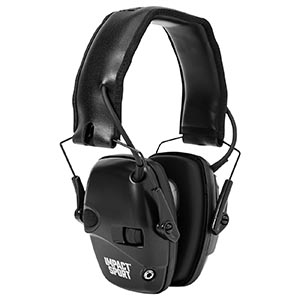 Howard Leight by Honeywell Impact Sport Sound Amplification Electronic Shooting Earmuff, Black - R-02524