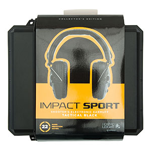Howard Leight by Honeywell Impact Sport Tactical Sound Amplification Electronic Earmuff with Hard Case & Accessories - R-02601