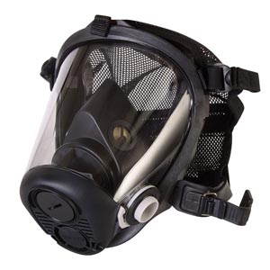 Honeywell Silicone Full Face Respirator with Mesh Headnet, Small