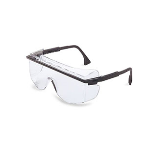 Honeywell Astro OTG 3001 Safety Eyewear, Over-The-Glass style, Black Frame, Clear Lens, Scratch-Resistant Hardcoat Lens Coating - RWS-51015