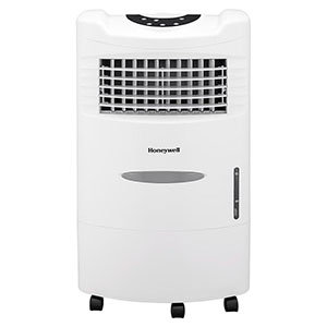Honeywell CL201AEW Evaporative Air Cooler with Remote Control, 470 CFM - 5.3 Gallon Tank (White)