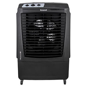 Honeywell CO610PM Outdoor Evaporative Air Cooler & Fan, 2100 CFM for Large Outdoor Spaces - 14 Gallon Tank (Black)