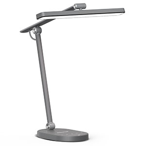 Honeywell H4 Intelligent Eye Protection Desk Lamp, Adjustable Arm, Gray