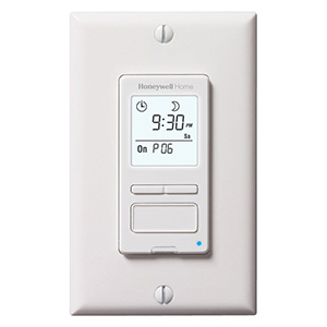Honeywell Home RPLS540A1002/U ECONOSwitch Programmable Light Switch Timer (White)