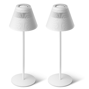 Honeywell Rechargeable Cordless Desk Lamps with a Portabe Design, White 2-Pack