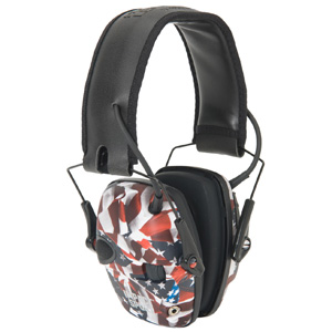 Howard Leight by Honeywell Impact Sport Sound Amplification Electronic Shooting Earmuff, One Nation - R-02530