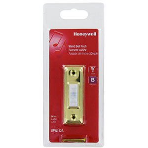 Honeywell Home Wired Surface Mount Push Button for Door Chime, RPW112A1000/A