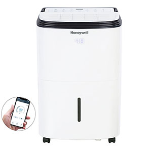 Honeywell TP30AWKN Smart 30-Pint Energy Star Dehumidifier with Wifi Connectivity and Alexa Control for Smaller Rooms Up To 2000 Sq. Ft.